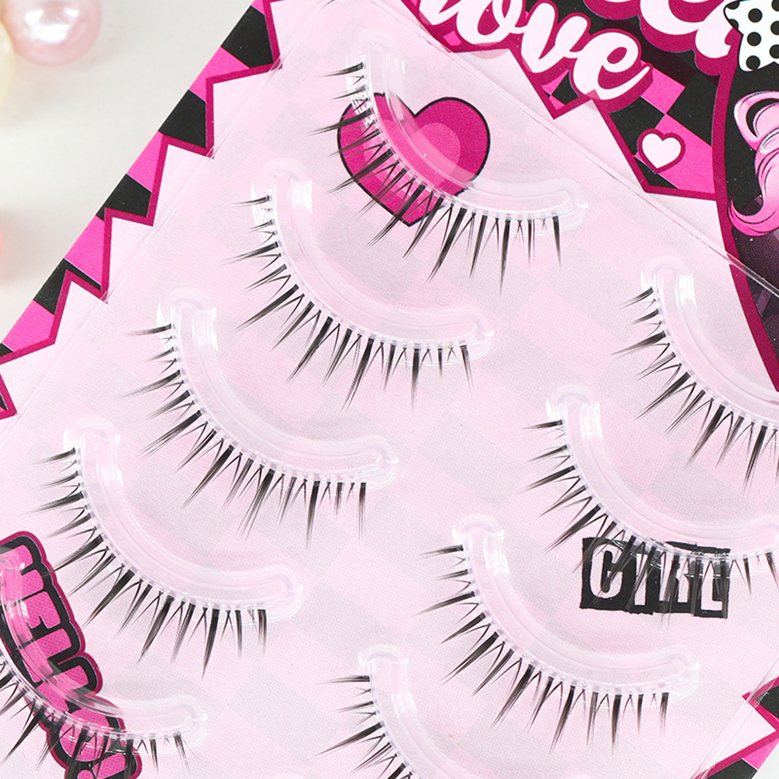 Eyelash Extension Doll Eye - Natural Thick False Eyelashes Doll-Eye maga
