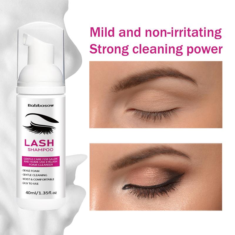 Eyelash Extension Foam Cleanser - 「40ml Eyelash Extension Shampoo Foam With