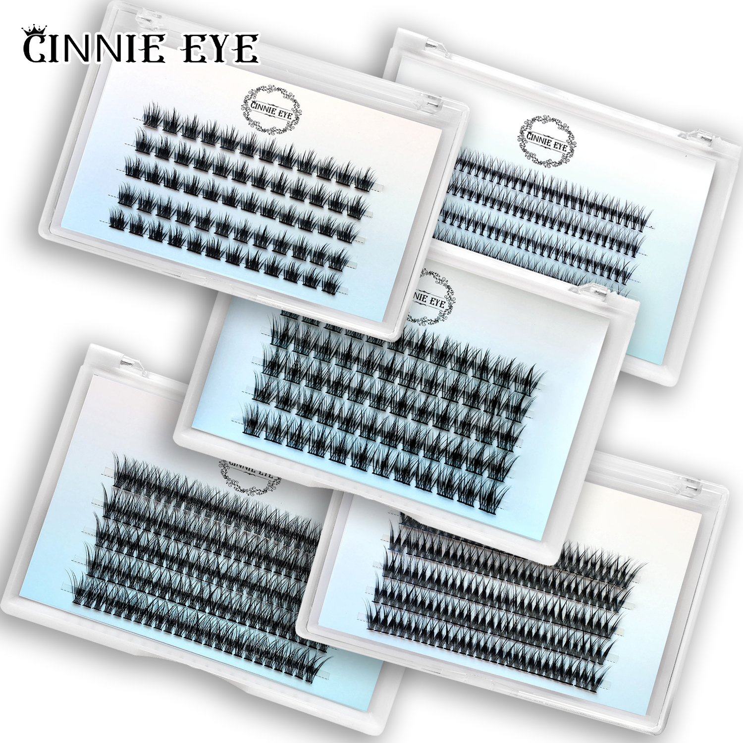 Eyelash Extension Doll Eye - New 100 Cluster Bundles DIY Individual