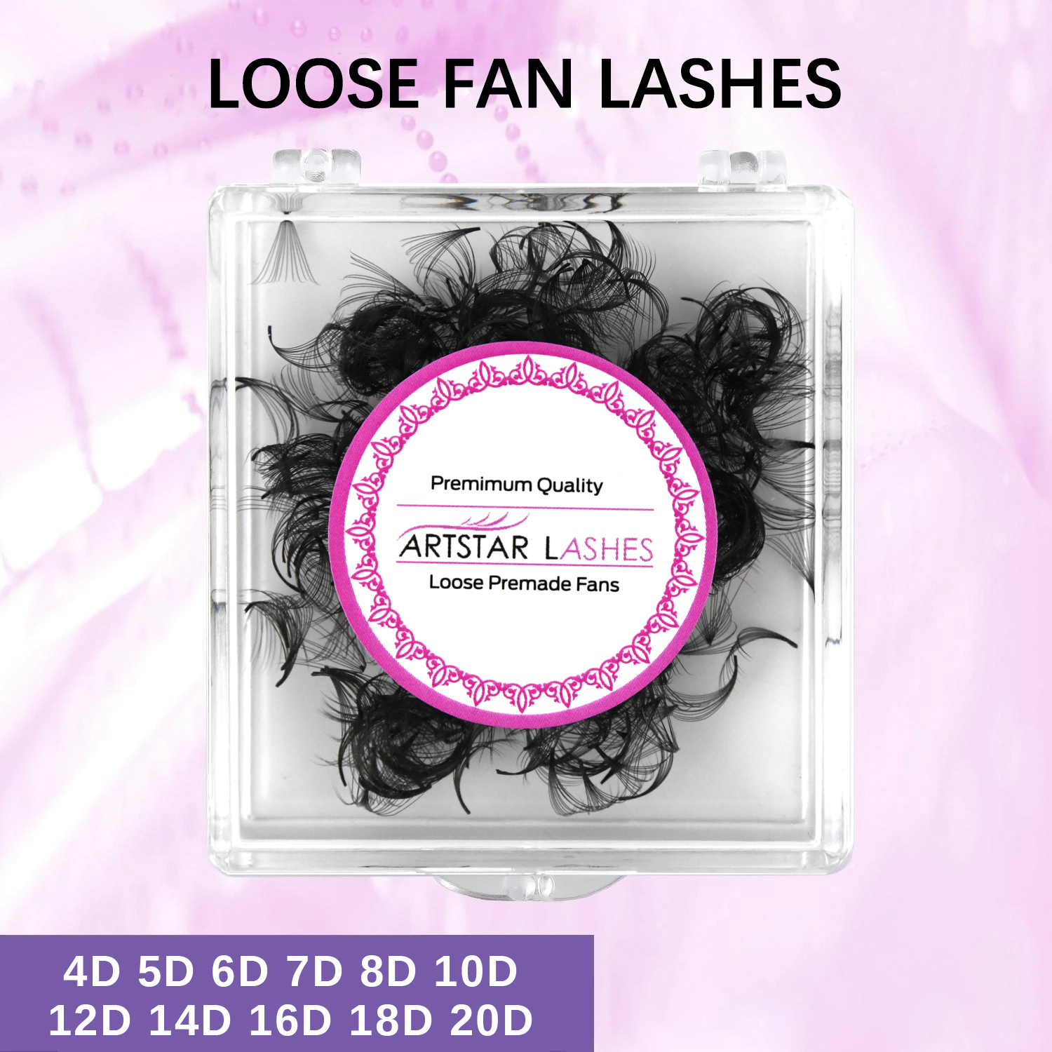 Individual Lash Tray - ARTSTAR 500 Fans Loose Fan Eyelash