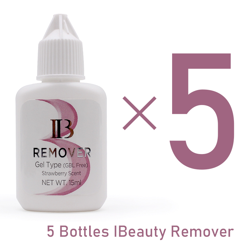 Eyelash Extension Remover Gel - 5 Bottles IBeauty Glue Remover Strawberry