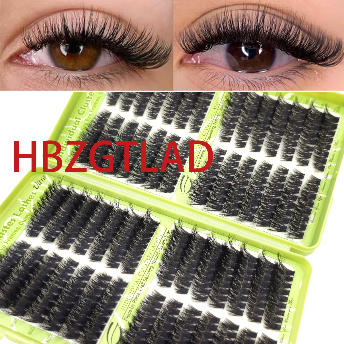Eyelash Extension Mega Volume - HBZGTLADLash Clusters book DIY Eyelash Extensions
