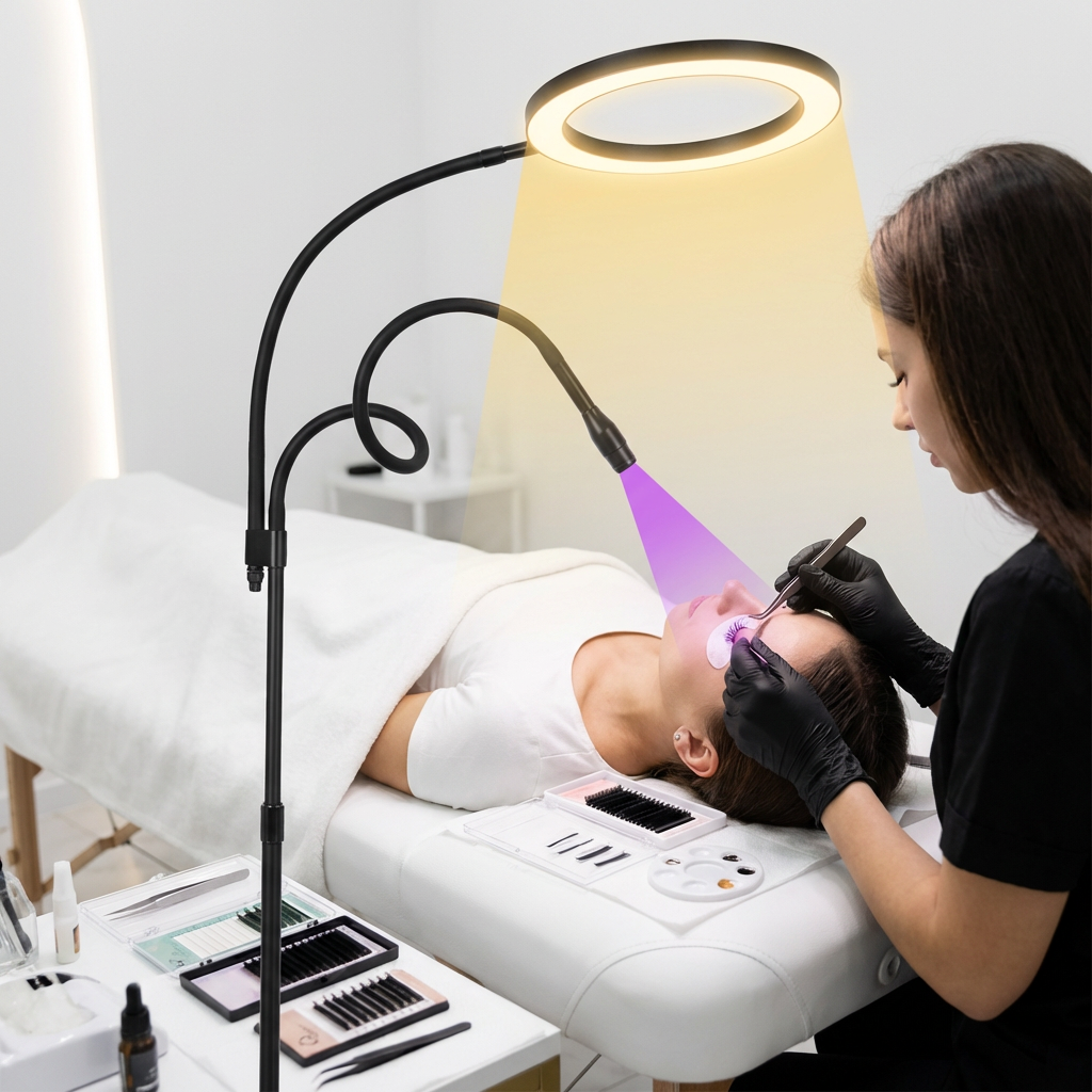 Eyelash Extension Led - LED UV Eyelash Light 2-in-1 Professional