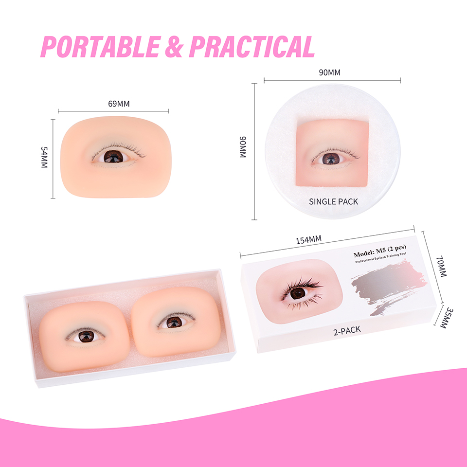 Eyelash Extension Doll Eye - NEW 3 Layers Eyelash Extension Training