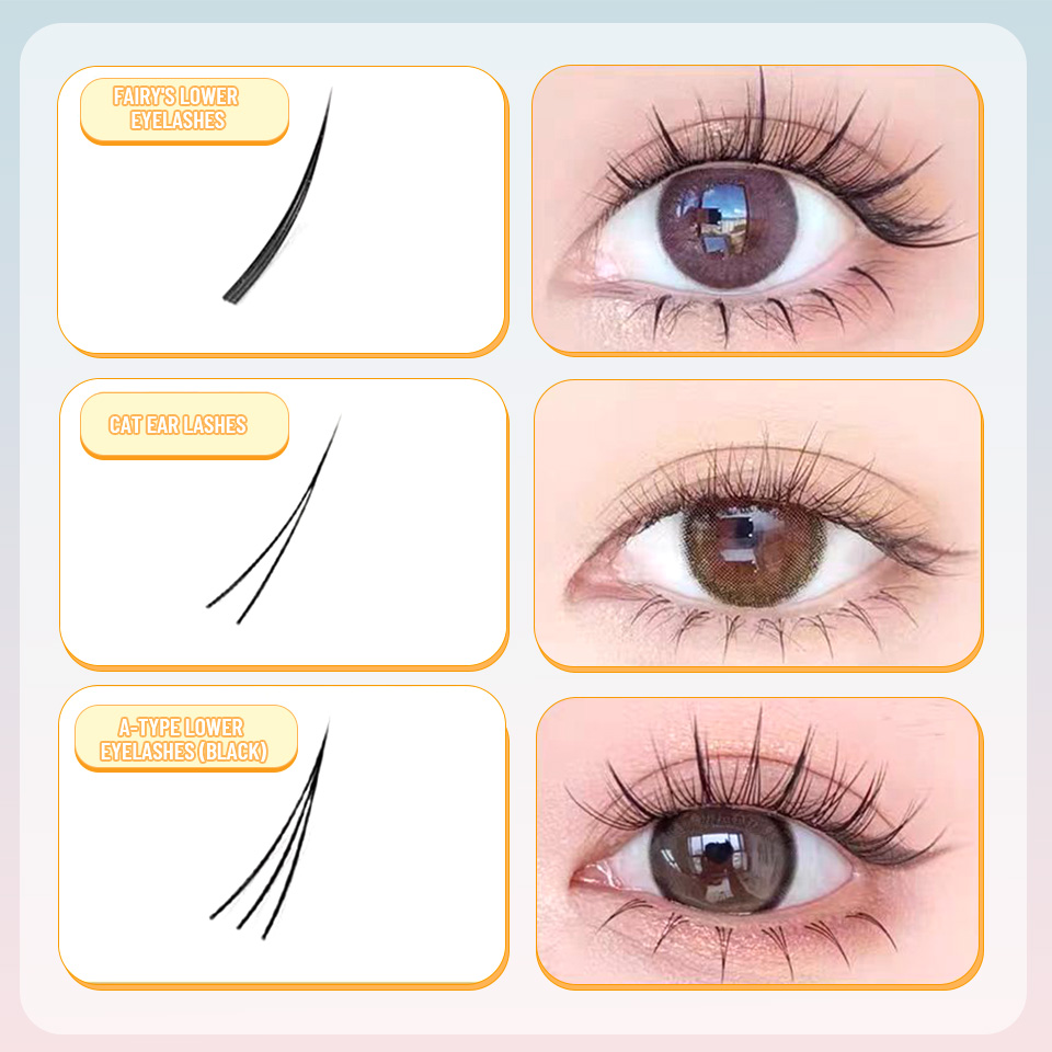 NEW 9 Styles DIY Lower Lash Cl - Eyelash Extension Anime Style avaliação e preço
