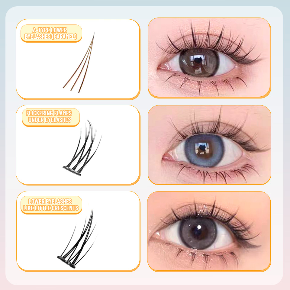 NEW 9 Styles DIY Lower Lash Cl - Eyelash Extension Anime Style avaliação e preço