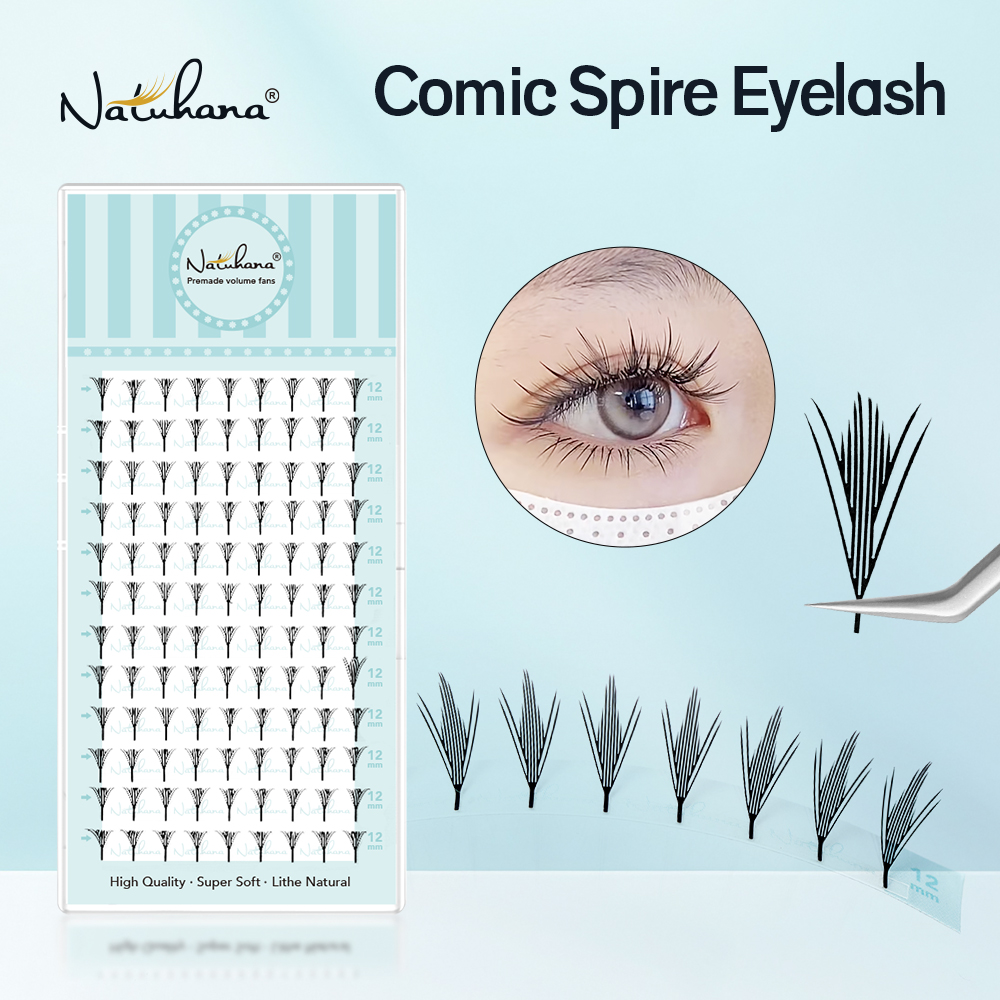 NATUHANA Narrow Spiky Premade  - Eyelash Extension Anime Style avaliação e preço