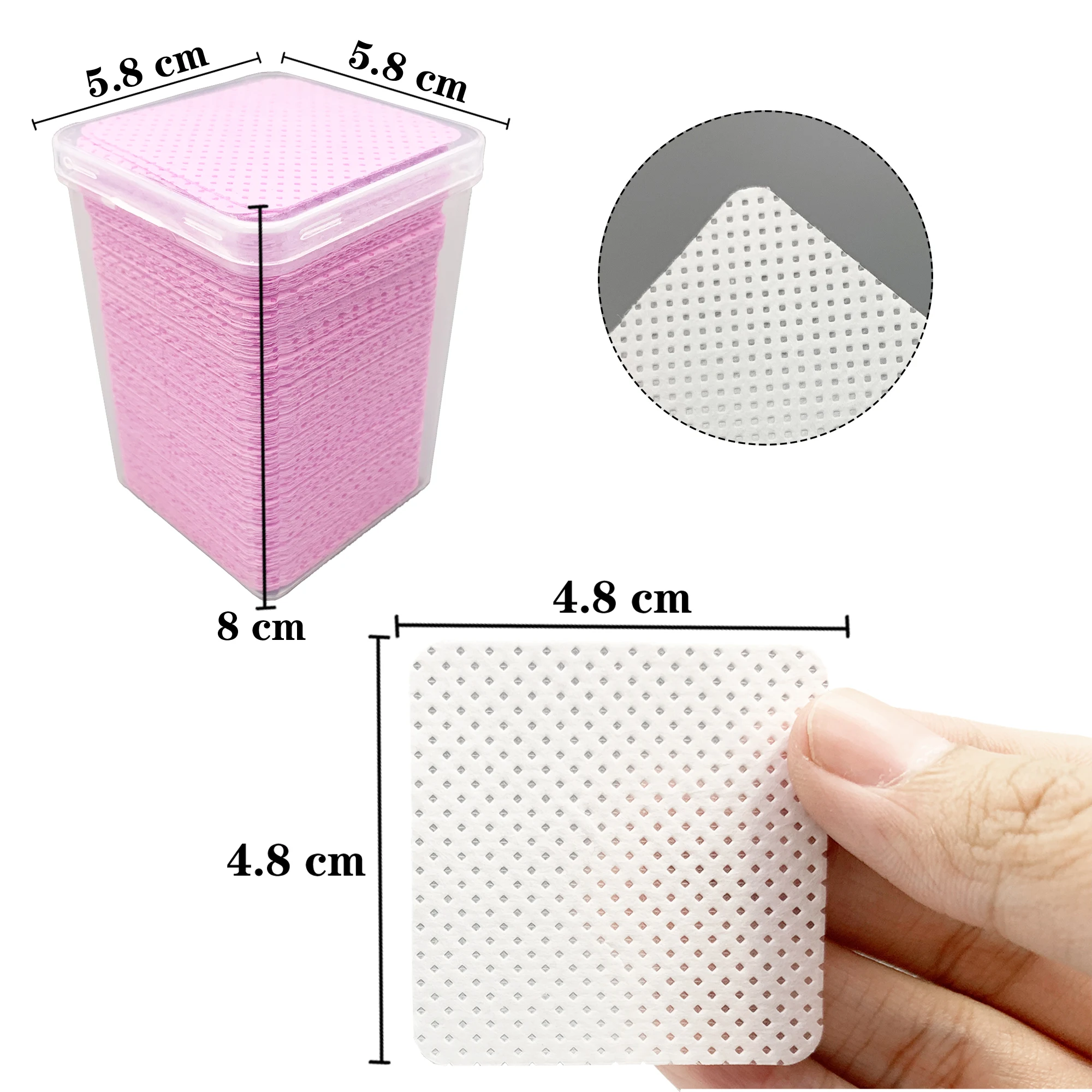 200Pcs/Box Lint Free Nail Wipe - Eyelash Extension Remover Gel avaliação e preço