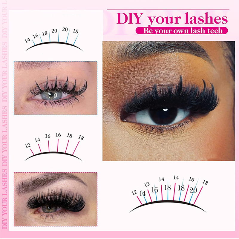 Lash Clusters 80D/100D Spikes  - Eyelash Extension Mega Volume avaliação e preço