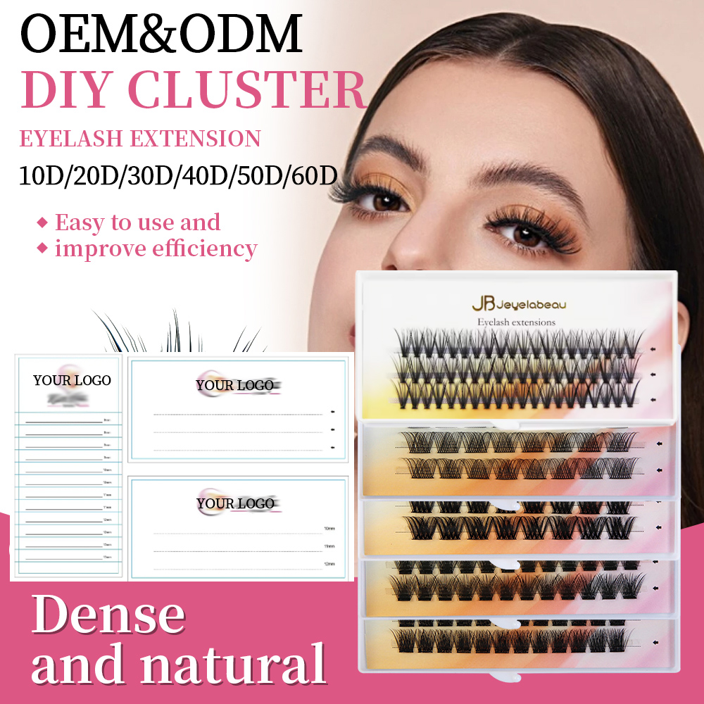 DIY Cluster Lashes 20/30/40/50 - Eyelash Extension Logo Design avaliação e preço