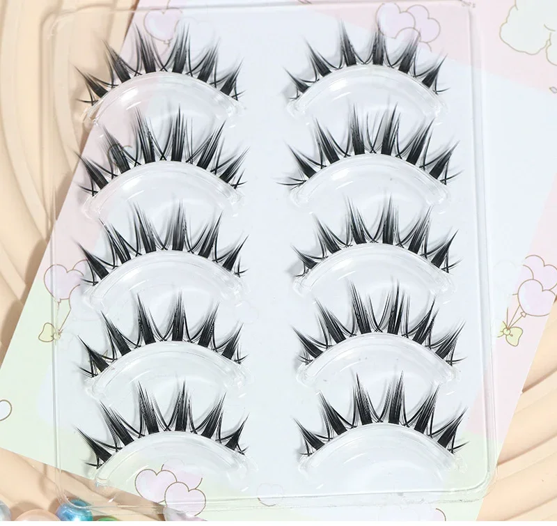 5-pair Manga Eye A Shaped Fals - Eyelash Extension Douyin avaliação e preço
