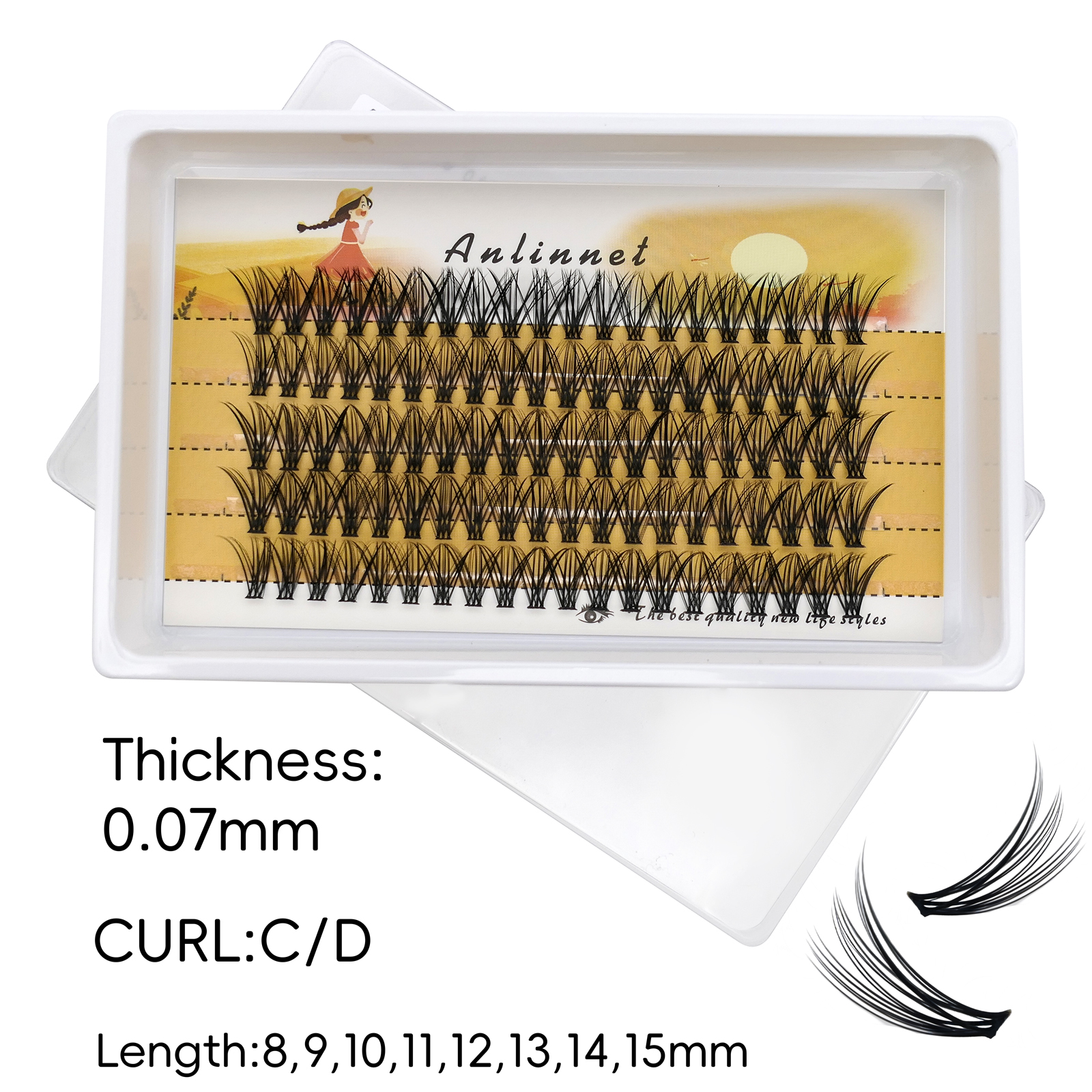 5 Rows Individual Faux Mink La - Eyelash Extension Options avaliação e preço