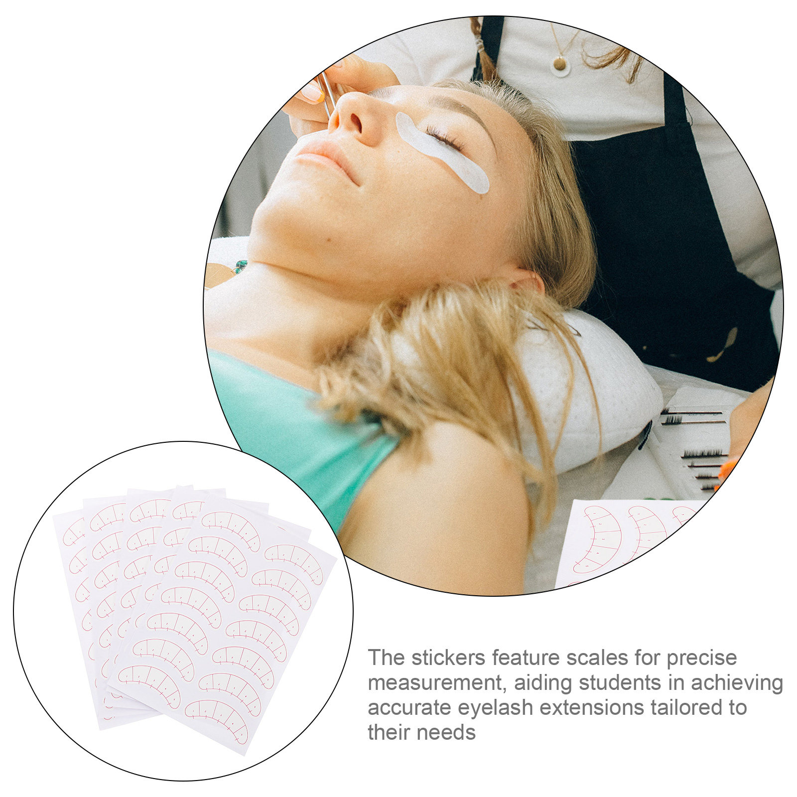 10 Sheets Eyelash Pad Under Ey - Lash Mapping Sticker avaliação e preço