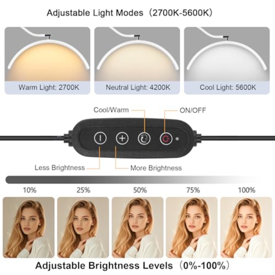 Half Moon Lash Light with Tool - Eyelash Extension Led avaliação e preço