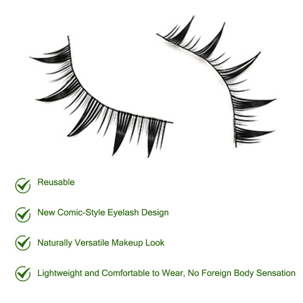 5/7 Pairs Fashion Natural Look - Eyelash Extension Anime Style avaliação e preço
