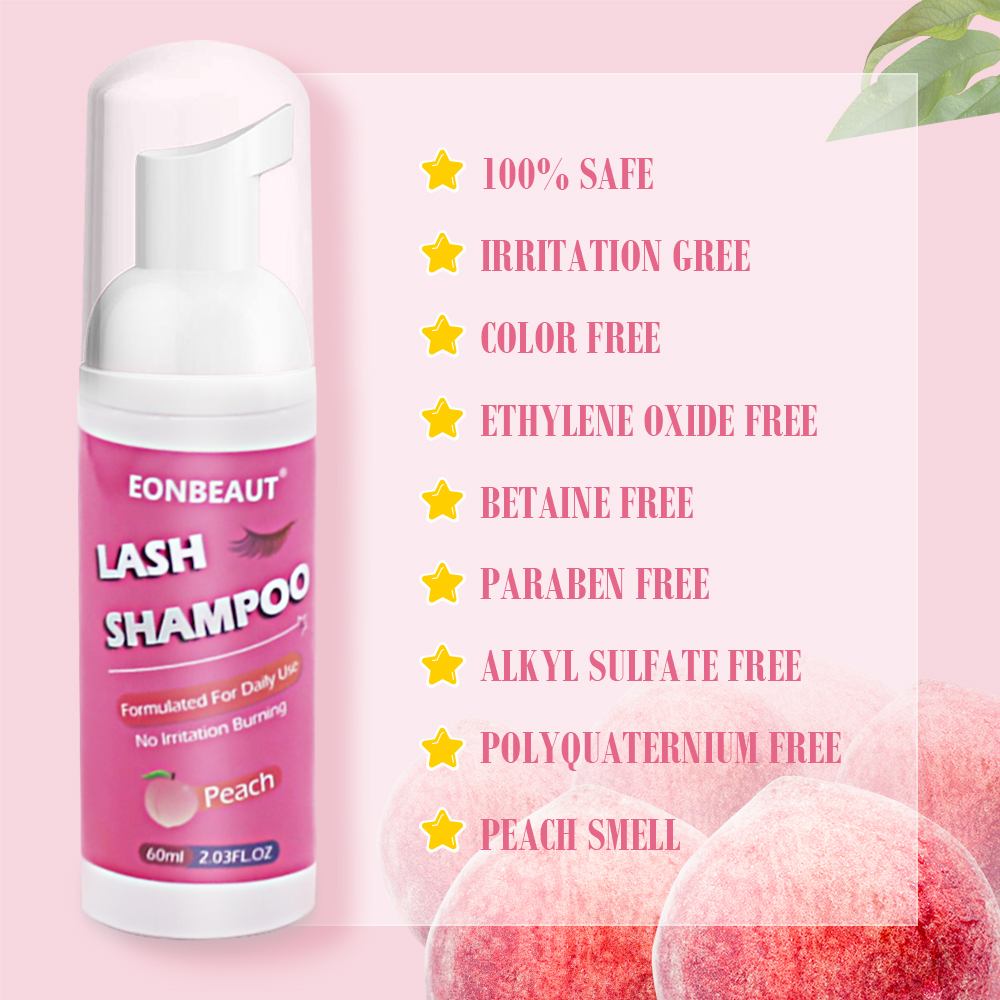 60ml Eyelash Extension Shampoo - Eyelash Extension Foam Cleanser avaliação e preço