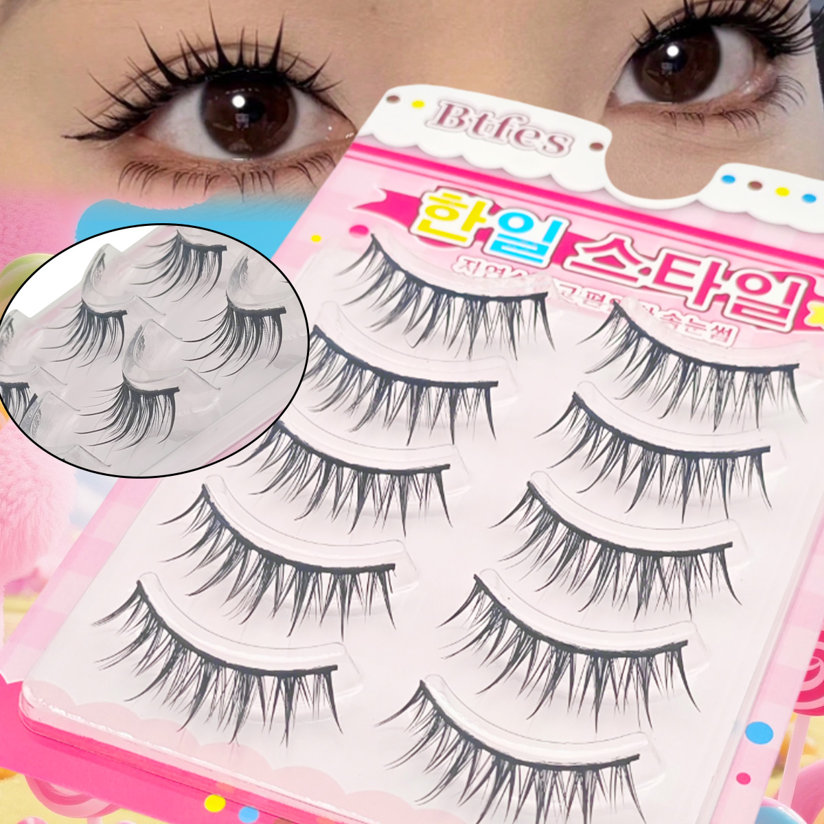 5 Pairs Dramatic Incremental A - Eyelash Extension Anime Style avaliação e preço