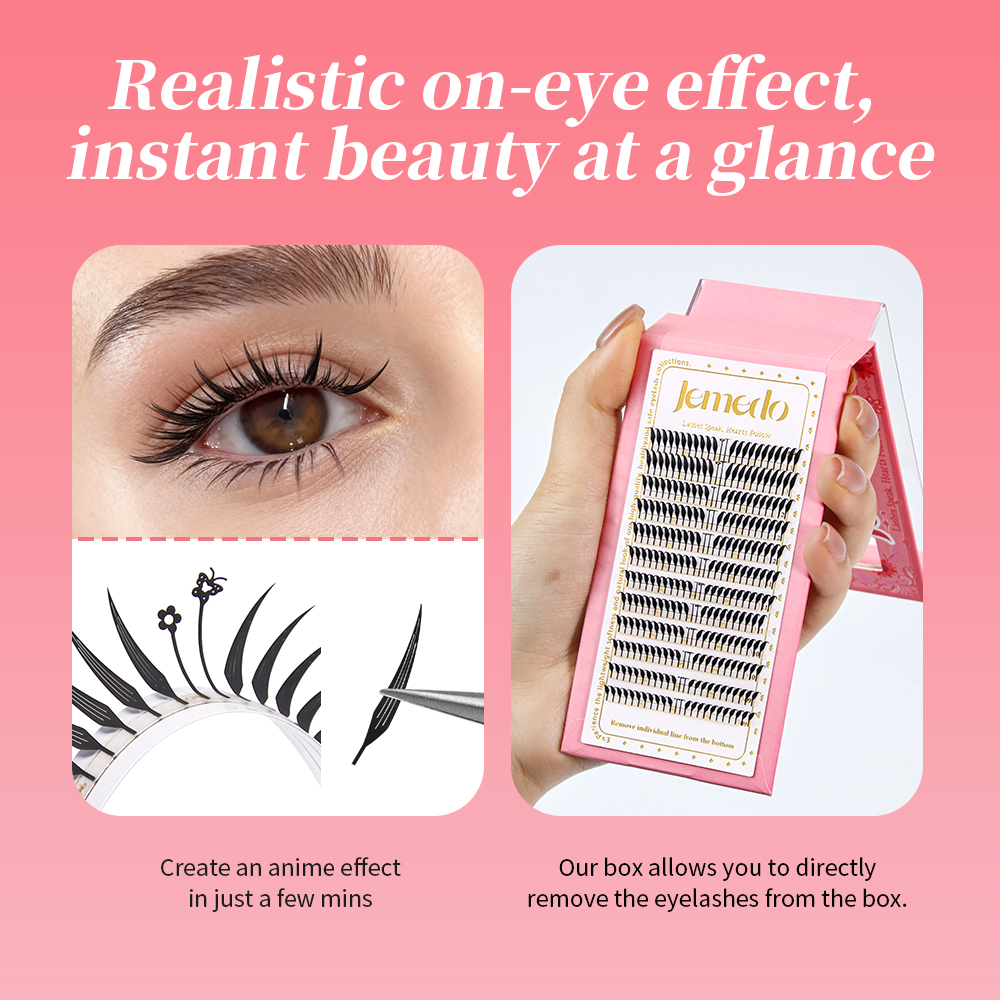 JEMEDO Fox Style Lashes Flying - Eyelash Extension Anime Style avaliação e preço