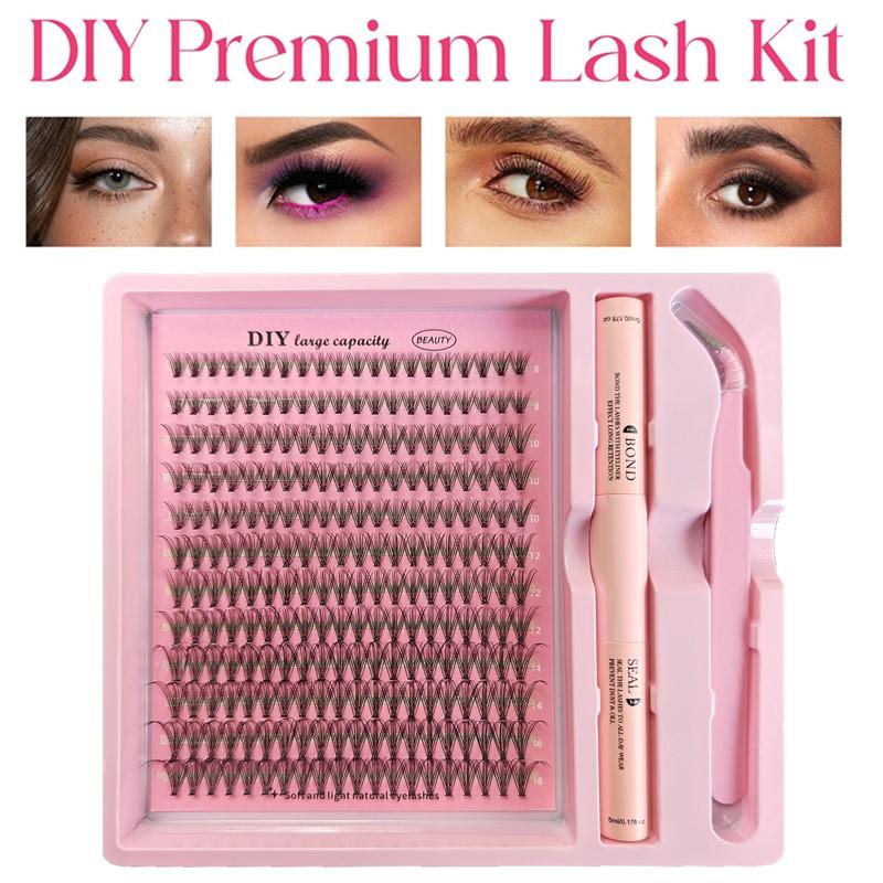 Mink Eyelash Clusters Kit for  - Eyelash Extension Volume Lashes avaliação e preço