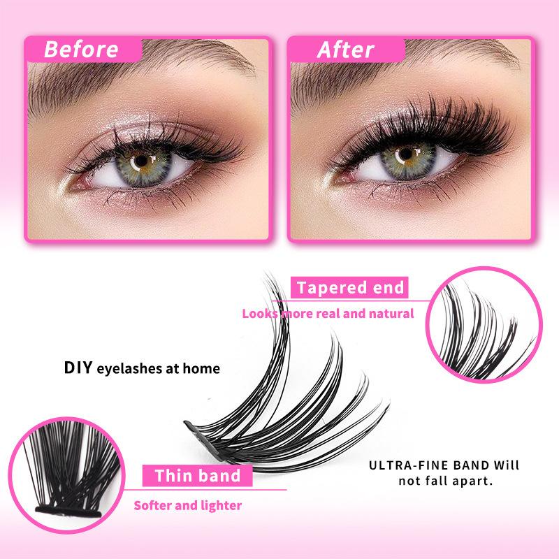 Mink Eyelash Clusters Kit for  - Eyelash Extension Volume Lashes avaliação e preço