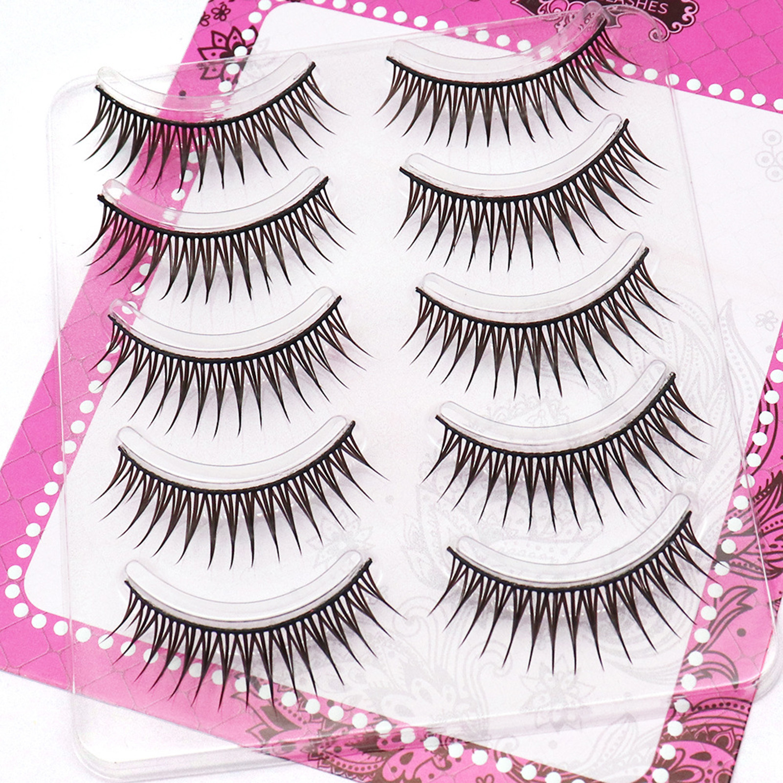 5 Pair One-Piece False Eyelash - Eyelash Extension Doll Eye avaliação e preço