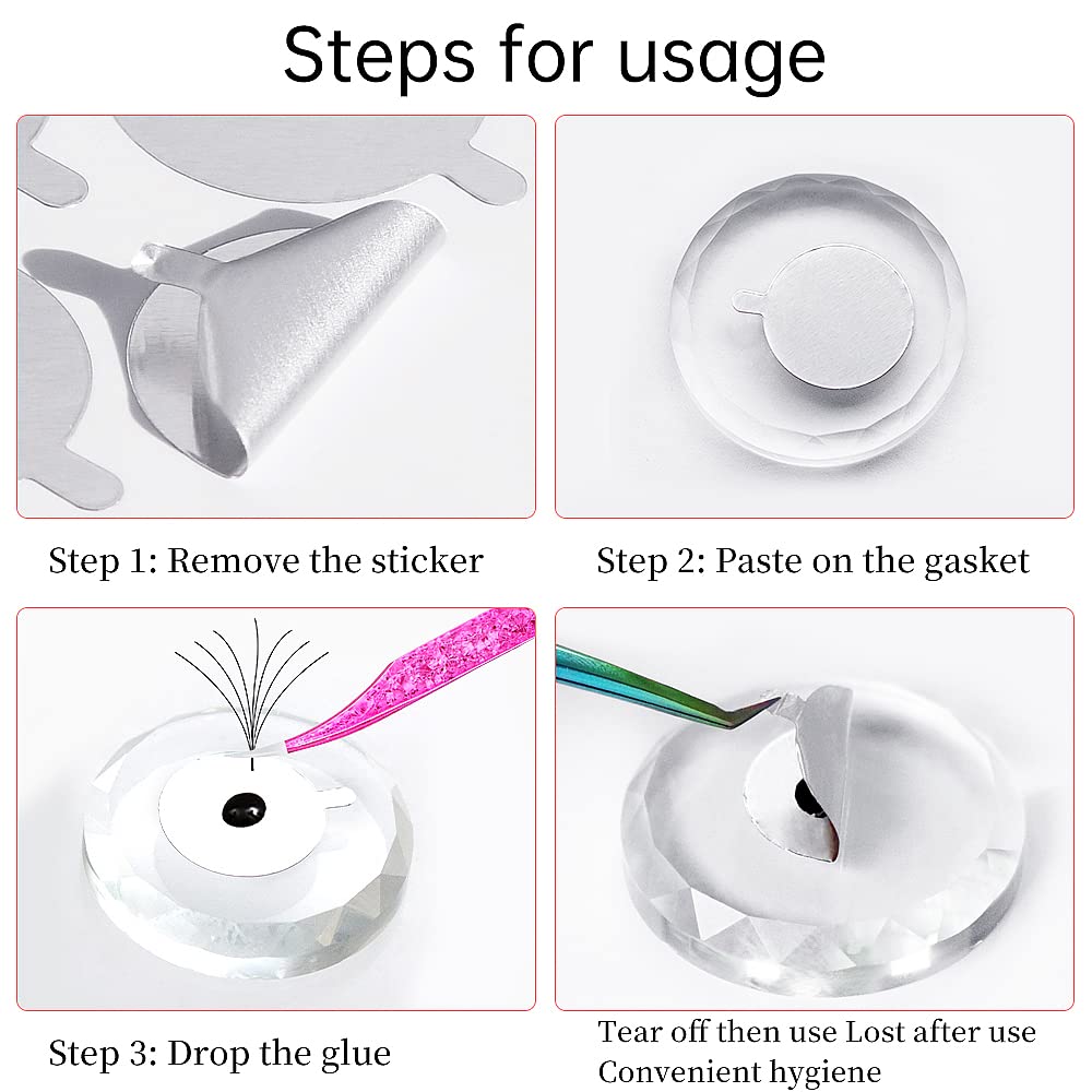 300pcs Foil Sticker Pads(10 Sh - Eyelash Extension Menu avaliação e preço