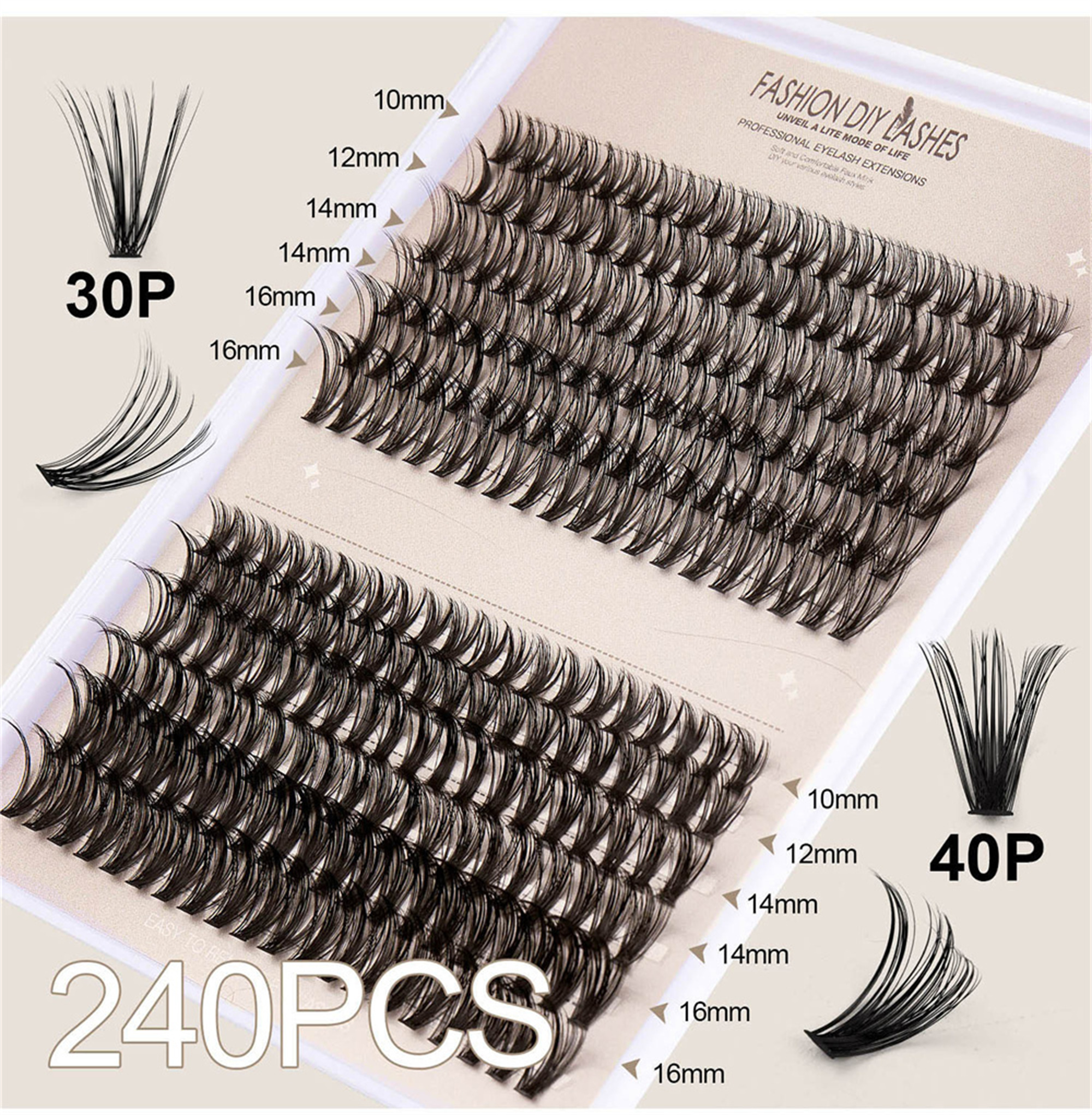 DIY Clusters Lashes, Split Las - Eyelash Extension Options avaliação e preço