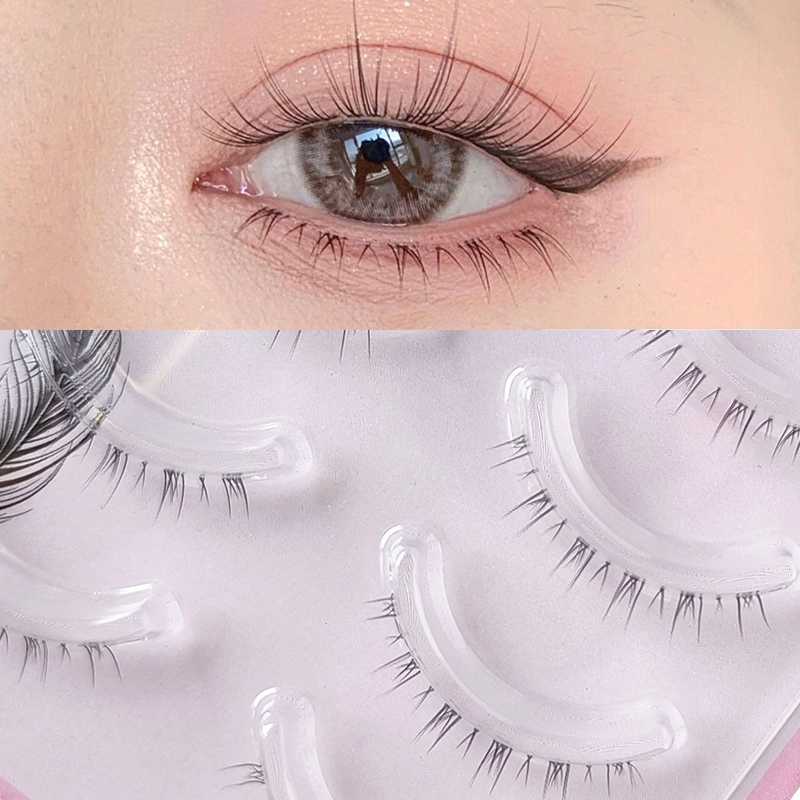 5 Pair Clear Band Lower Eyelas - Eyelash Extension Douyin avaliação e preço