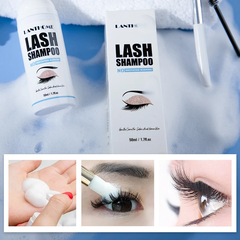 50ML Pro Eyelash Extension Sha - Eyelash Extension Foam Cleanser avaliação e preço