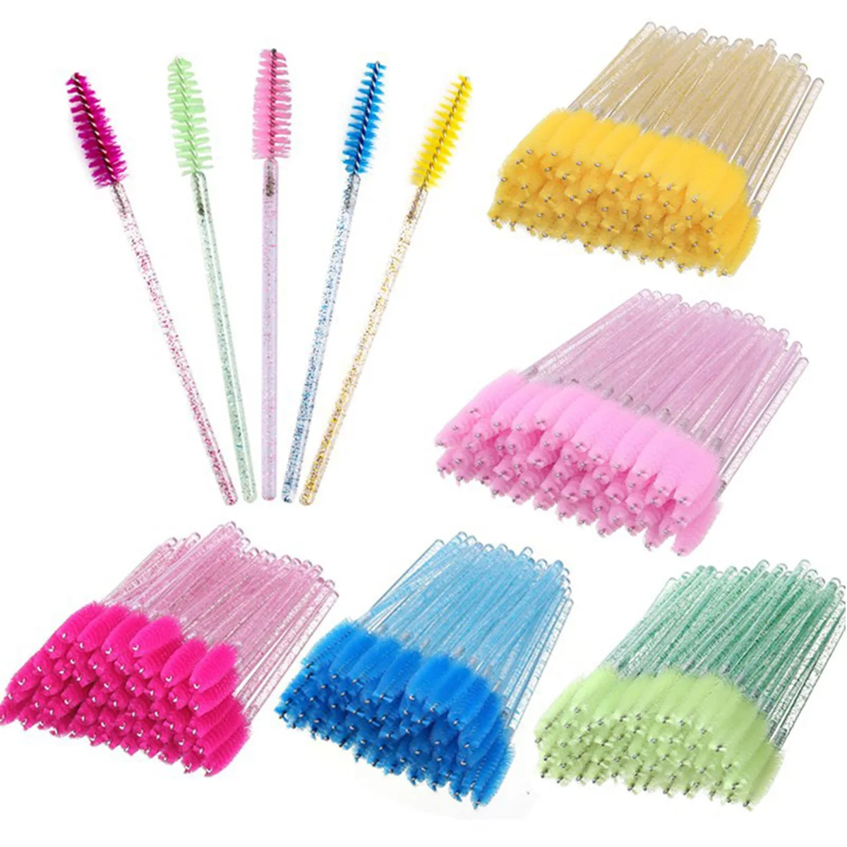 50pcs Eyelash Brushes Mascara  - Eyelash Extension Wholesale avaliação e preço
