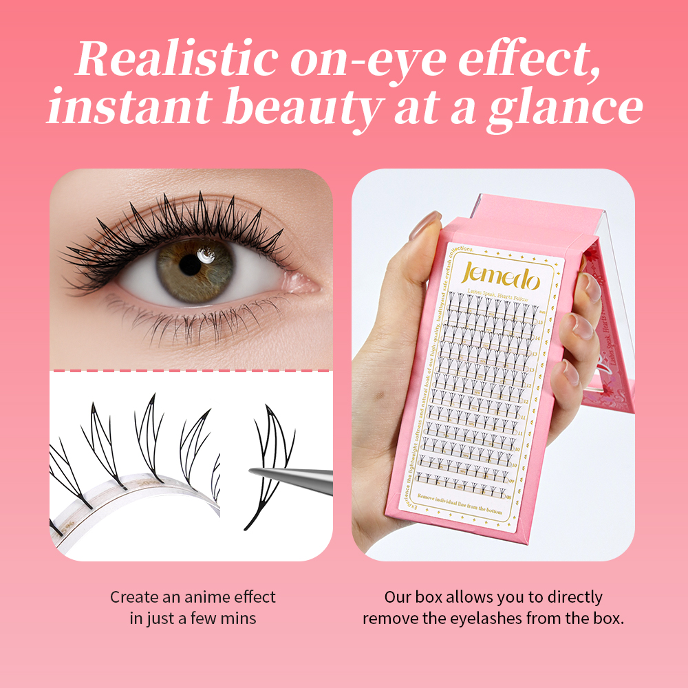 JEMEDO Comic Eyelashes Narrow  - Eyelash Extension Anime Style avaliação e preço