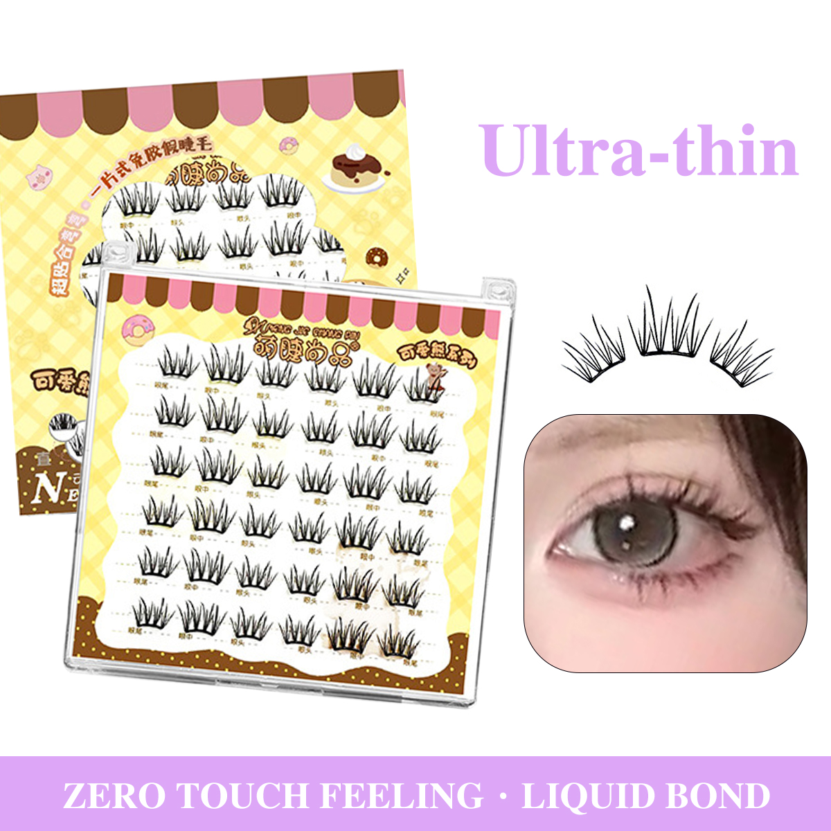 No-GlueSelf-adhesive Lash Mang - Eyelash Extension Menu avaliação e preço
