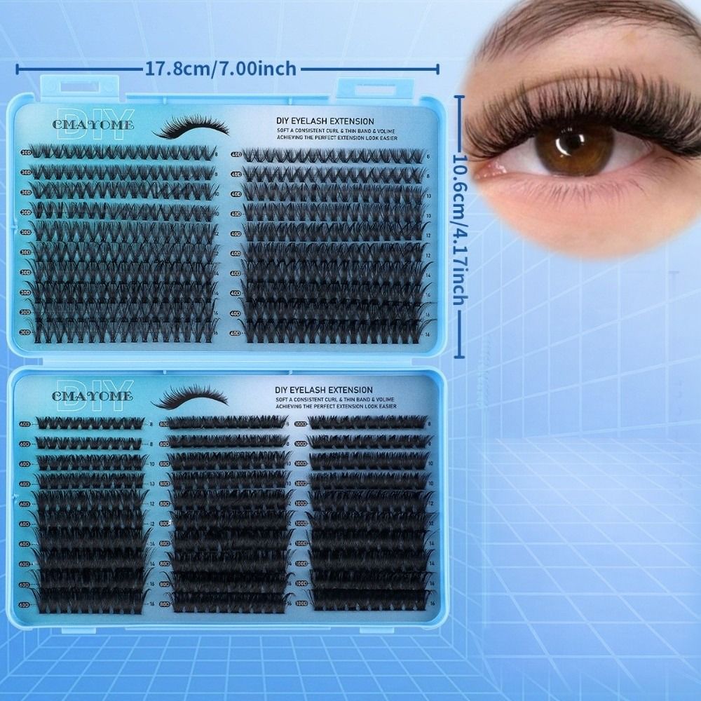 640Pcs 8-16mm Length False Eye - Eyelash Extension Volume Lashes avaliação e preço