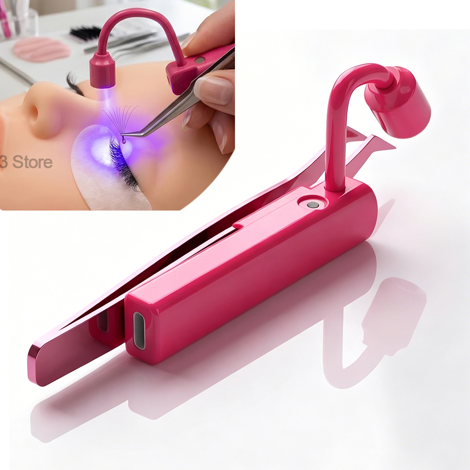 Mini UV Lash Light 180° Rotati - Eyelash Extension Led avaliação e preço