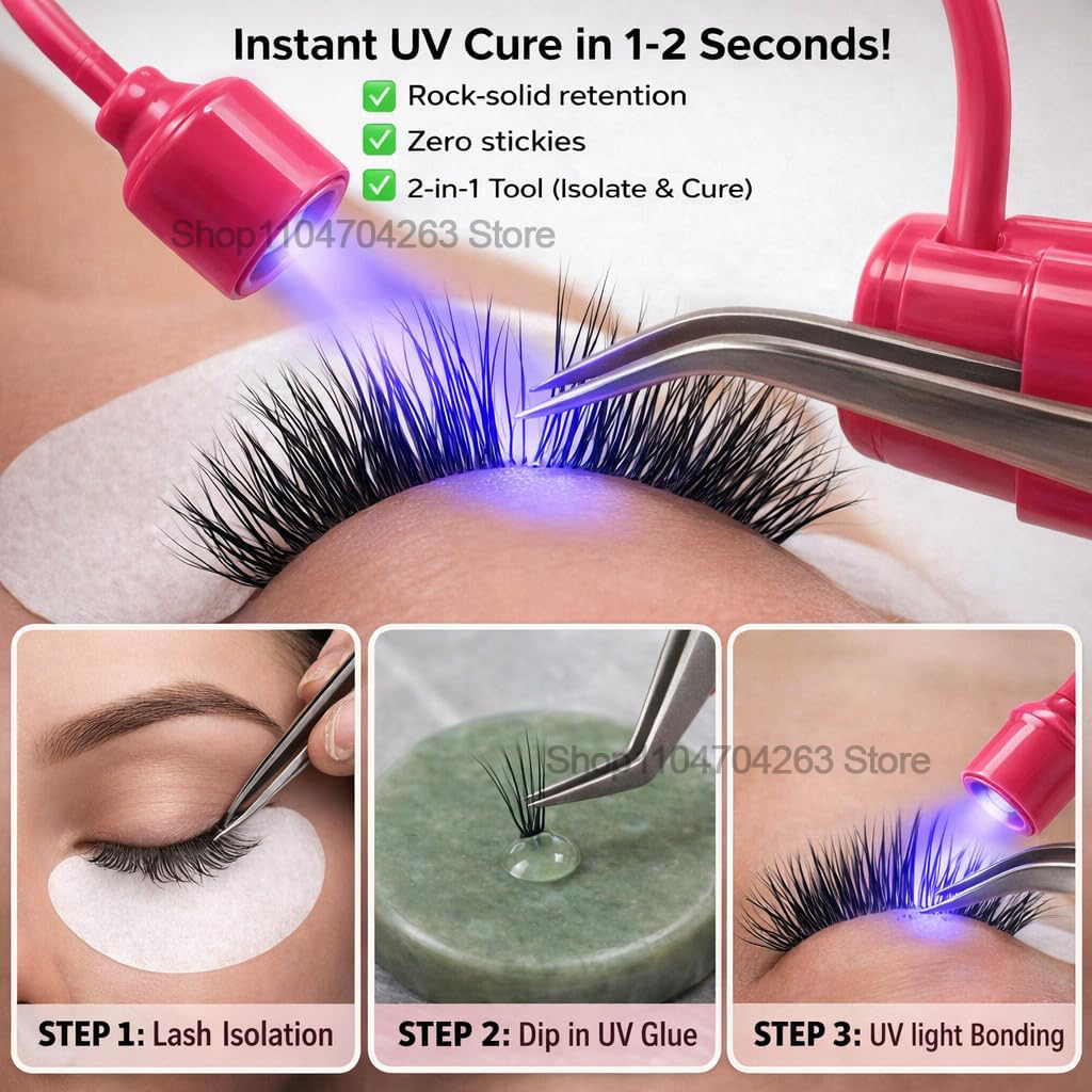 Mini UV Lash Light 180° Rotati - Eyelash Extension Led avaliação e preço