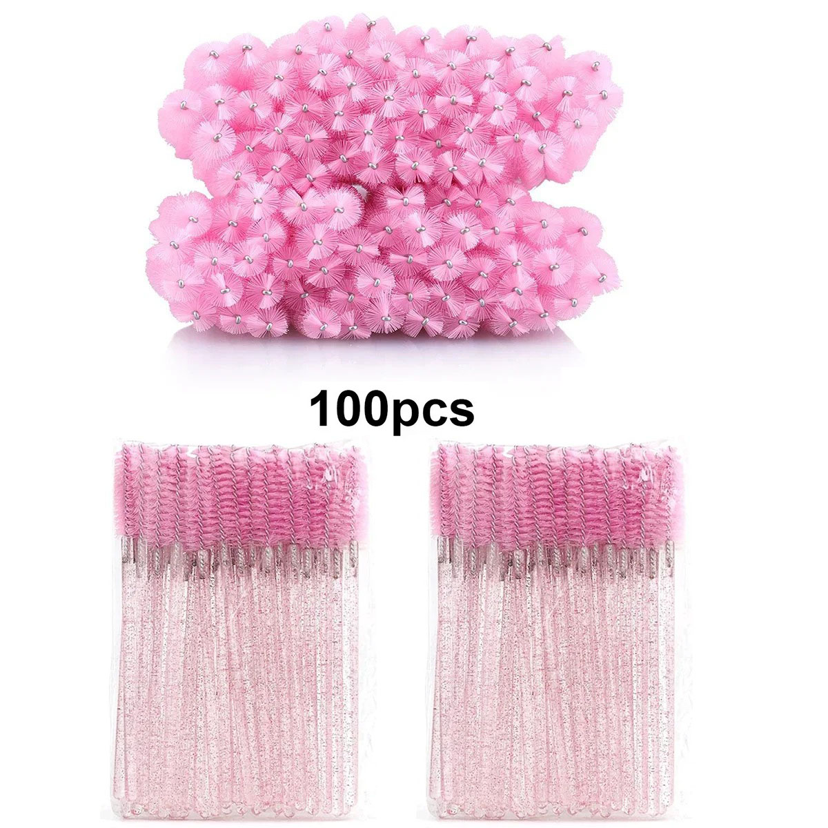 100pcs Disposable Eyelash Brus - Eyelash Extension Wholesale avaliação e preço