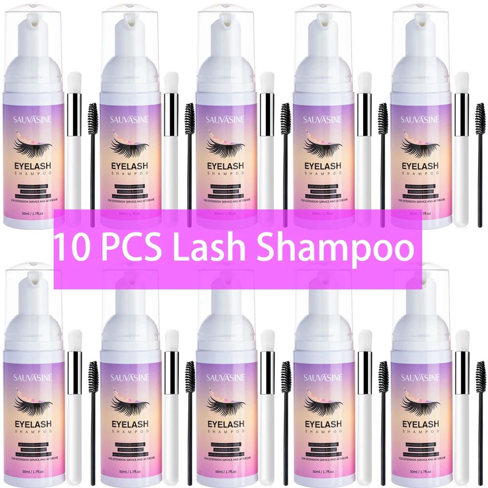 5/10PCS 50ML Eyelash Extension - Eyelash Extension Foam Cleanser avaliação e preço