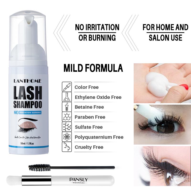 50ML Lanthome Pro Eyelash Exte - Eyelash Extension Foam Cleanser avaliação e preço