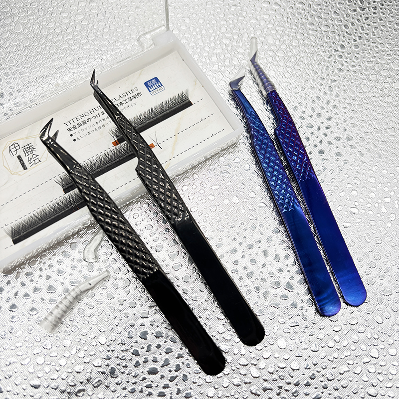 2pcs/set False Lash Tweezers F - Eyelash Extension Mega Volume avaliação e preço