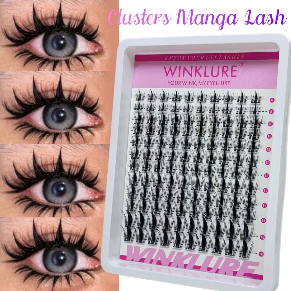 WINKLURE Manga Lash Clusters K - Individual Lash Tray avaliação e preço