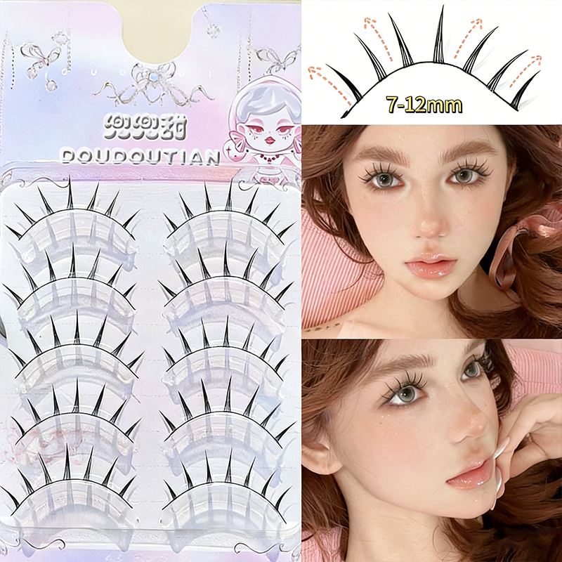 Doudoutian 5 Pairs Natural Man - Eyelash Extension Douyin avaliação e preço