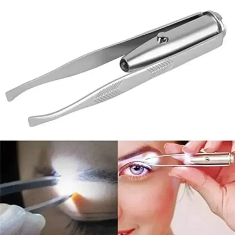 1/3Pcs Led Eyebrow Tweezers St - Eyelash Extension Led avaliação e preço