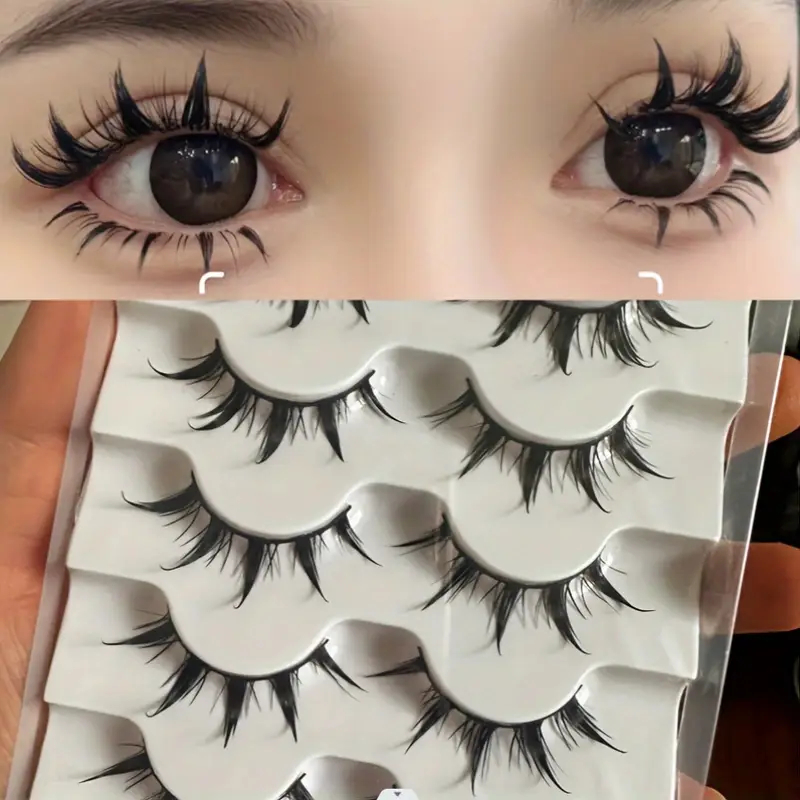 5 Pairs of Anime-Style False E - Eyelash Extension Anime Style avaliação e preço