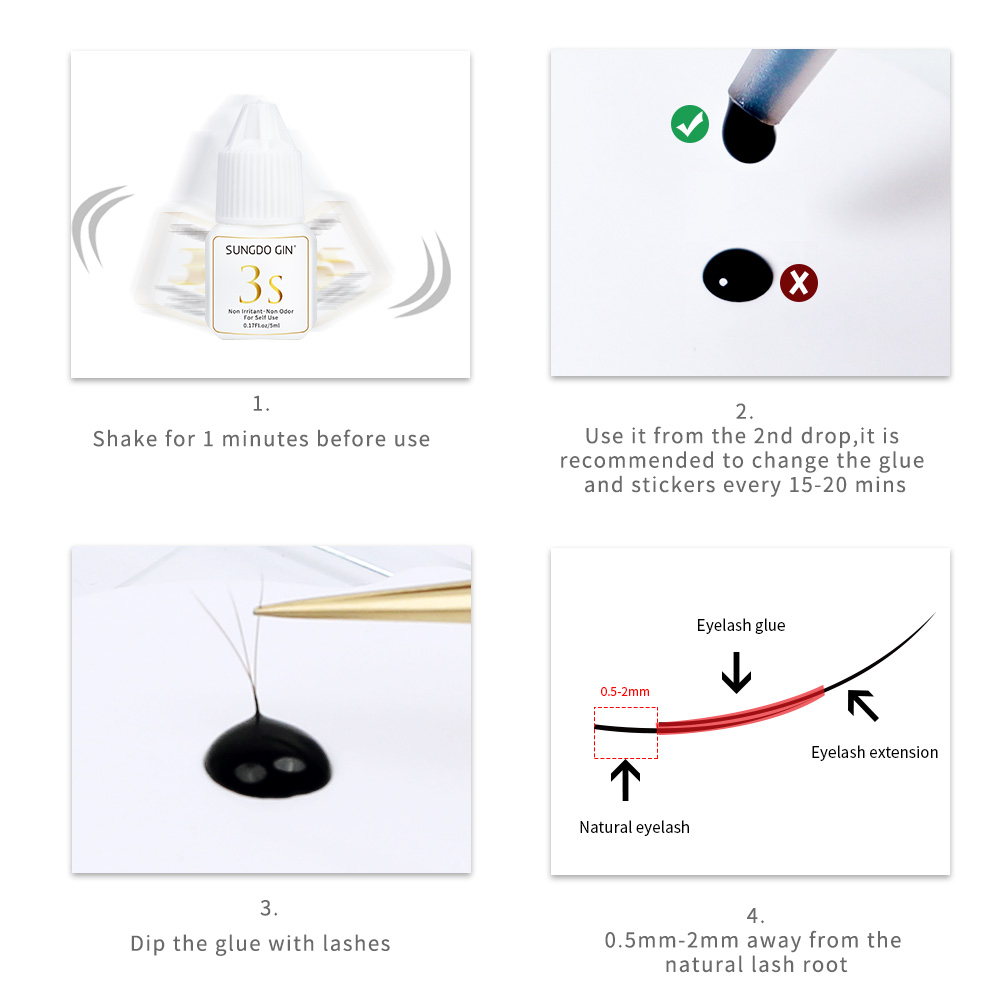 Eyelash Extension Glue 3S Fast - Eyelash Extension Open Eye avaliação e preço
