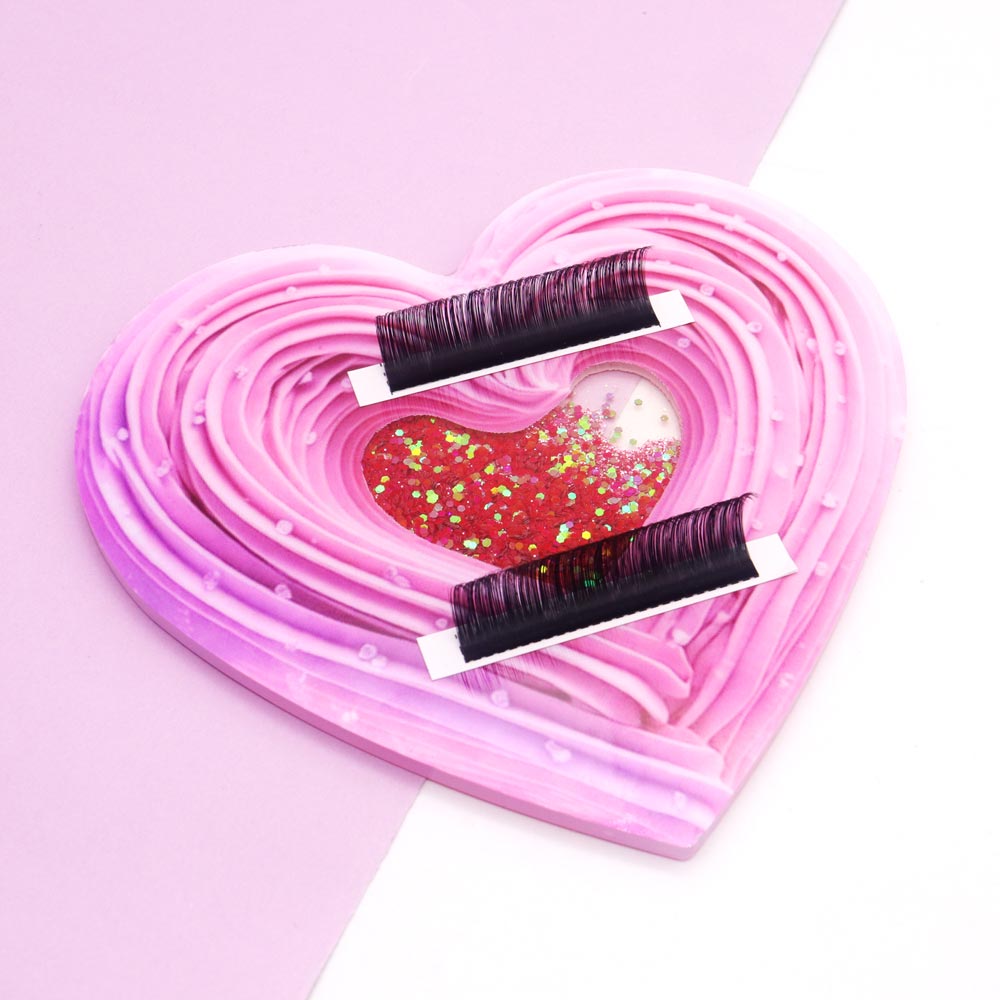3D Heart-shaped Bling Dynamic  - Eyelash Extension Menu avaliação e preço