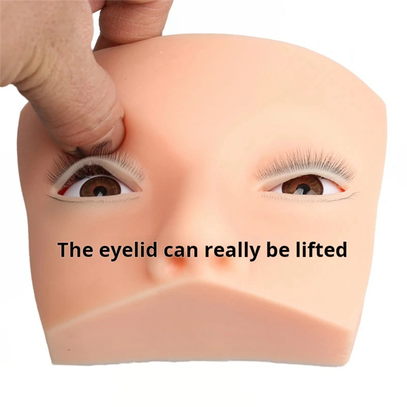 New Real 4 Layers Mannequin He - Eyelash Extension Open Eye avaliação e preço