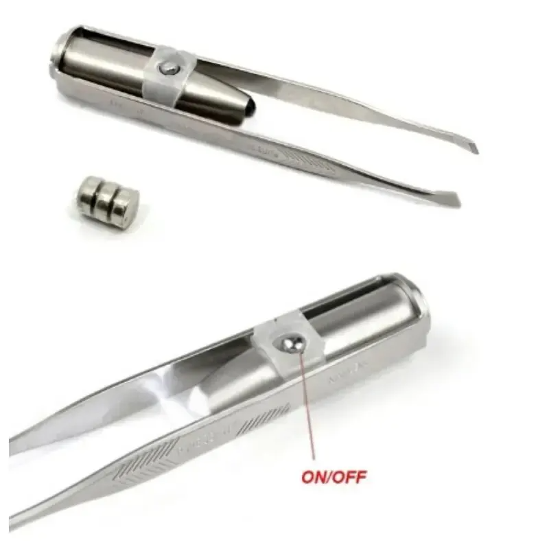 1/2pcs Eyebrow Tweezer with LE - Eyelash Extension Led avaliação e preço