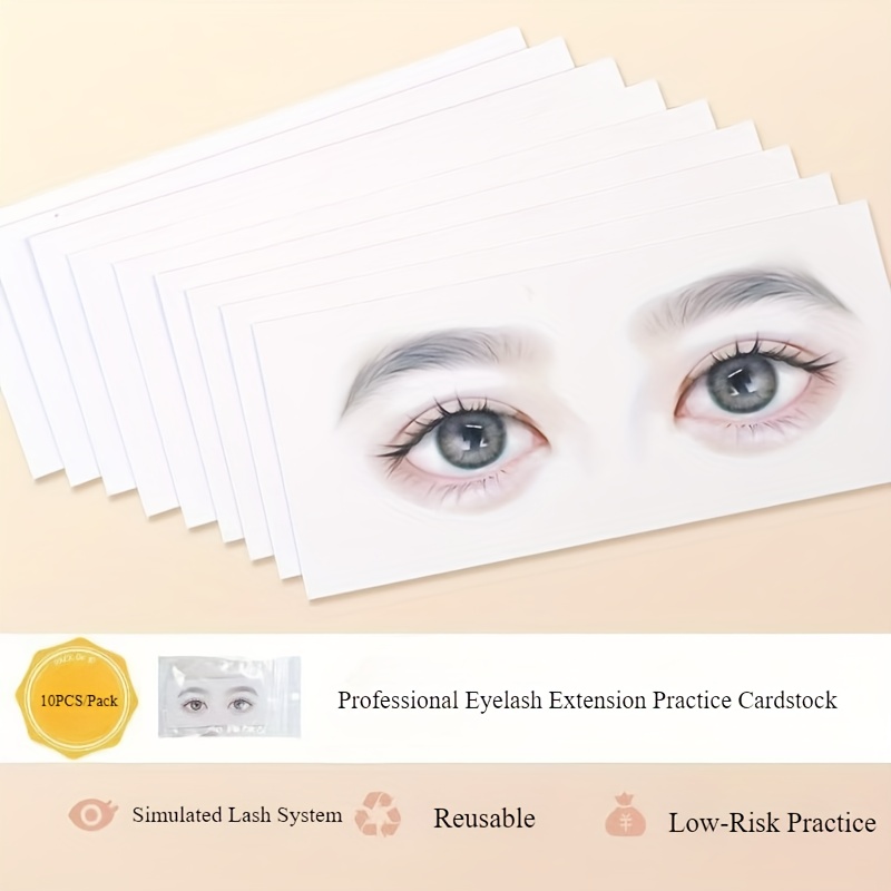 Reusable Eyelash Mapping Cards - Lash Mapping Sticker avaliação e preço