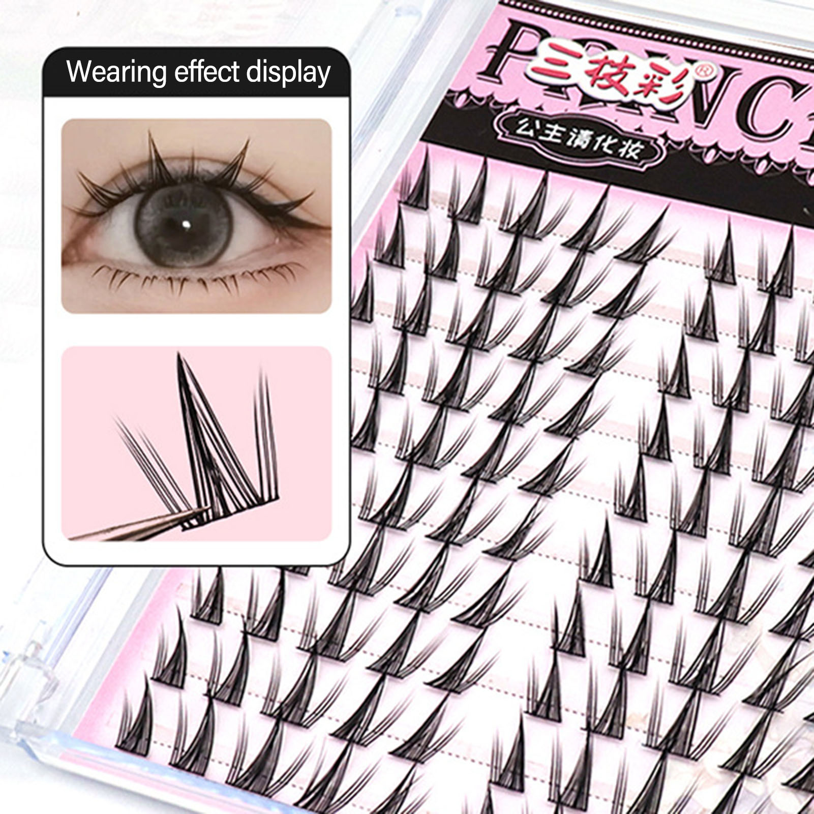 10 Rows Manga Eye A Shaped Fal - Eyelash Extension Douyin avaliação e preço