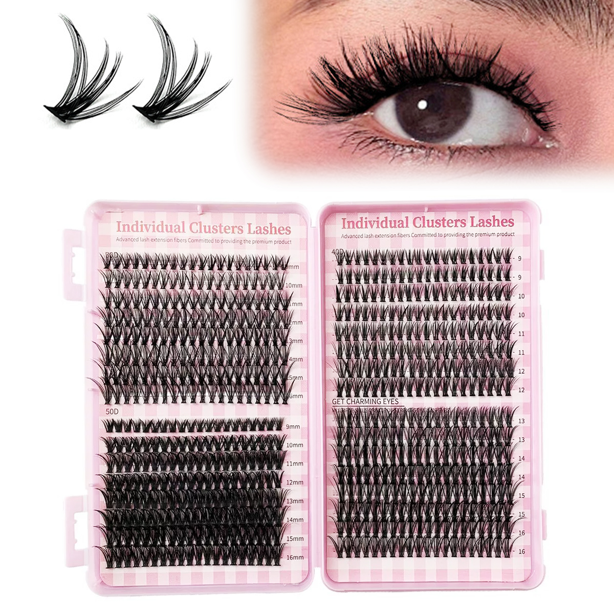 Lash Clusters Kit 8-16mm Mixed - Eyelash Extension Doll Eye avaliação e preço